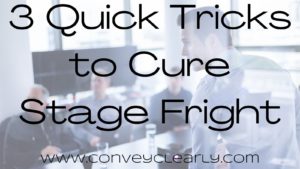 how to cure stage fright