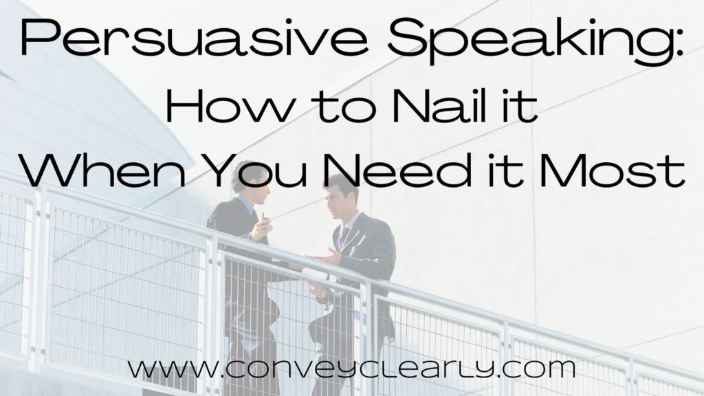 how to be a persuasive speaker
