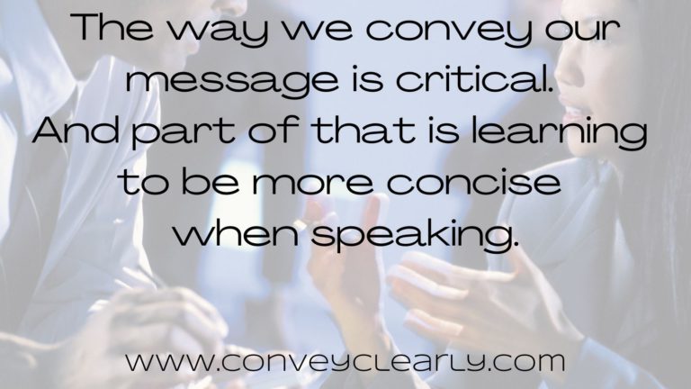 how to be more concise when speaking