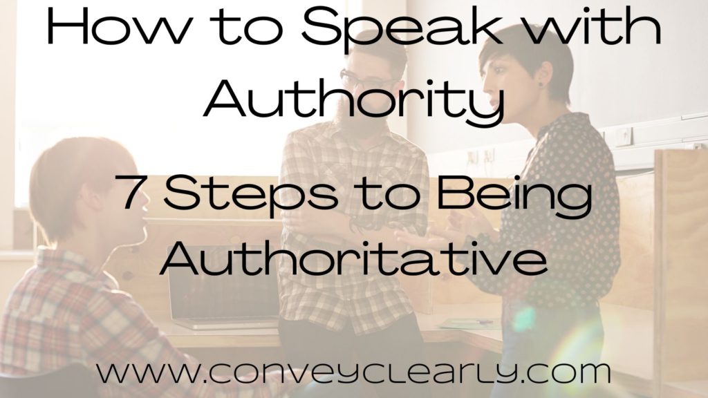 how to speak with authority