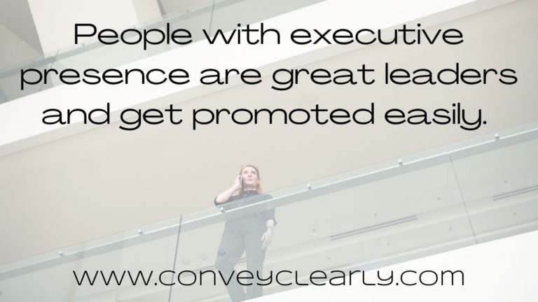 how to have executive presence