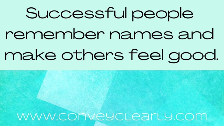 how to remember names
