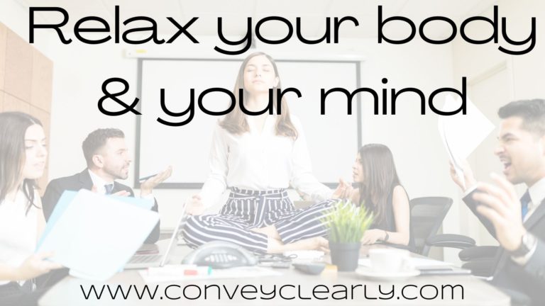 how to be calm in meetings